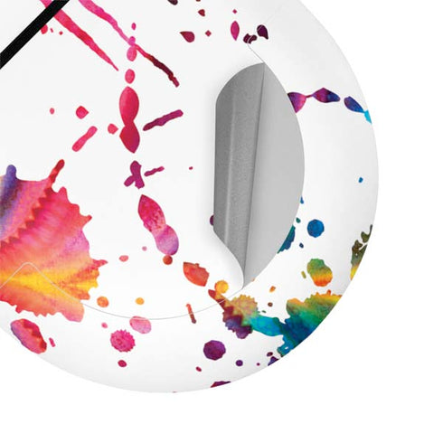 Chromatic Splatter White Google Pixel Buds Skin